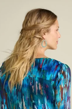 Soft Surroundings Jewelry|Earrings-Alea Beaded Hoop Earrings