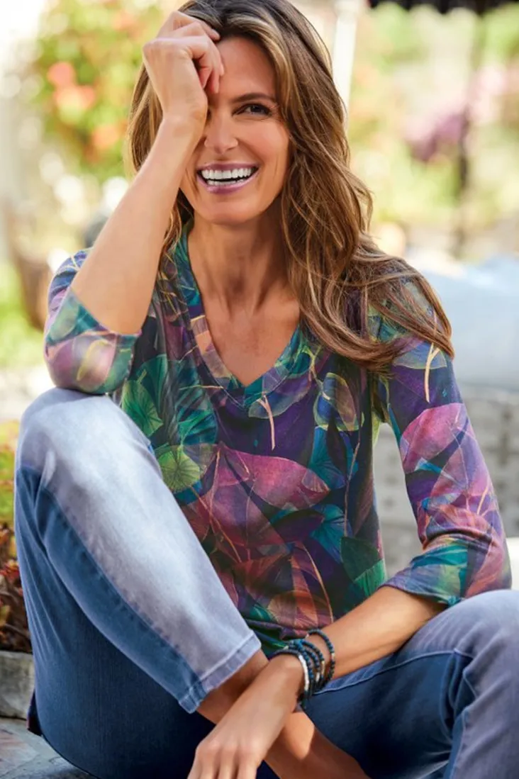 Soft Surroundings Tops-Alila 3/4 Sleeve Tunic