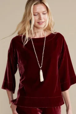 Soft Surroundings Tops-Aria Velvet Top