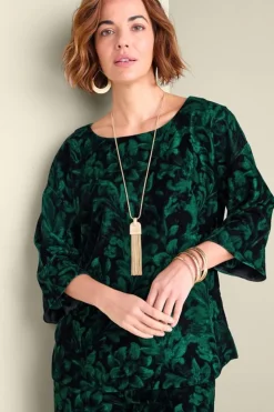 Soft Surroundings Tops-Aria Velvet Top