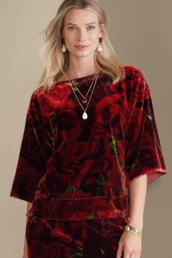 Soft Surroundings Tops-Aria Velvet Top