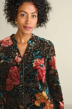 Soft Surroundings Tops-Autumn Velvet Tunic