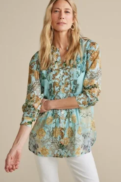 Soft Surroundings Tops-Baroque Top & Cami