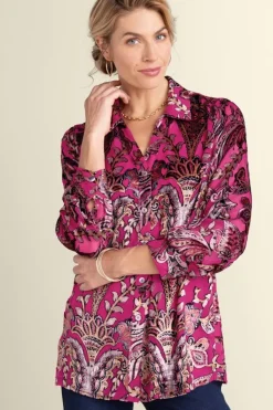 Soft Surroundings Tops-Bellarosa Velvet Tunic