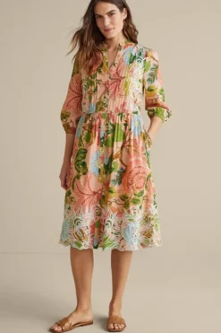 Soft Surroundings Dresses-Bellicia Embroidered Midi Dress