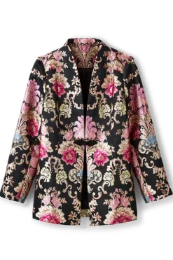 Soft Surroundings Jackets & Coats-Branca Jacquard Jacket
