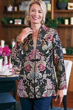 Soft Surroundings Jackets & Coats-Branca Jacquard Jacket