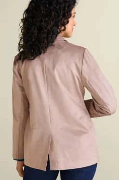 Soft Surroundings Toppers|Jackets & Coats-Breck Faux Suede Blazer