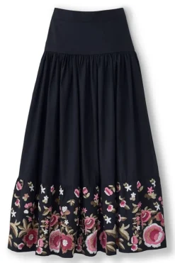 Soft Surroundings Skirts-Cindi Embroidered Maxi Skirt