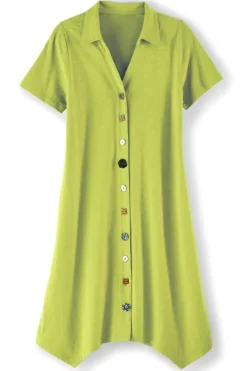 Soft Surroundings Dresses-Danielle Button Dress