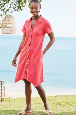 Soft Surroundings Dresses-Danielle Button Dress