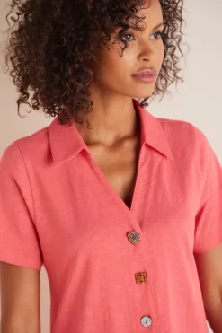 Soft Surroundings Dresses-Danielle Button Dress