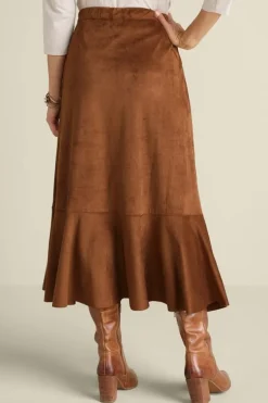 Soft Surroundings Skirts-Faux Suede Skirt