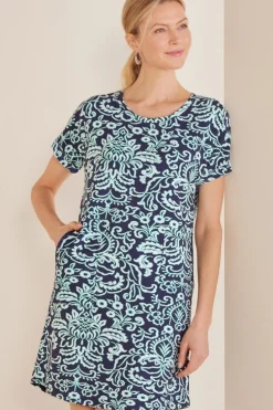 Soft Surroundings Dresses-Fina French Terry Short Dress