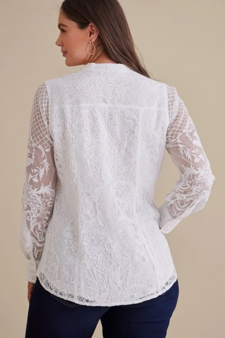 Soft Surroundings Tops-Fiori Top