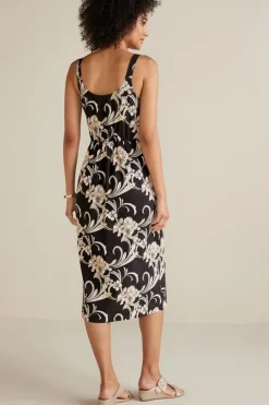 Soft Surroundings Dresses-Isla Stretch Linen Midi Dress