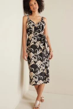 Soft Surroundings Dresses-Isla Stretch Linen Midi Dress