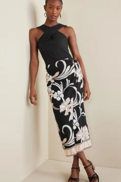 Soft Surroundings Skirts-Isla Stretch Linen Midi Skirt