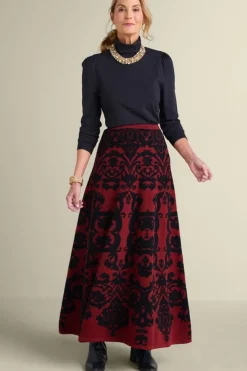Soft Surroundings Skirts-Jacobean Sweater Skirt