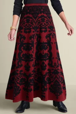 Soft Surroundings Skirts-Jacobean Sweater Skirt
