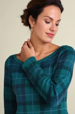 Soft Surroundings Tops|Sweaters & Cardigans-Janece Plaid Sweater Tunic
