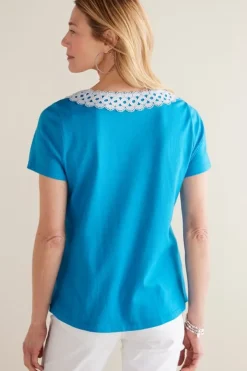 Soft Surroundings Tops-Kaitlyn Embellished Knit Tee