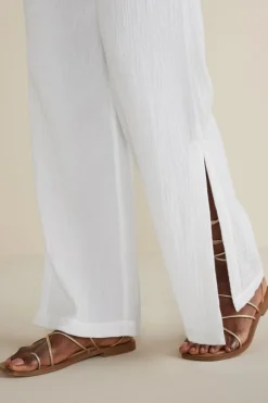 Soft Surroundings Pants-Khulani Wide Leg Gauze Pants