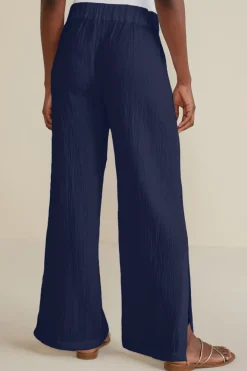Soft Surroundings Pants-Khulani Wide Leg Gauze Pants