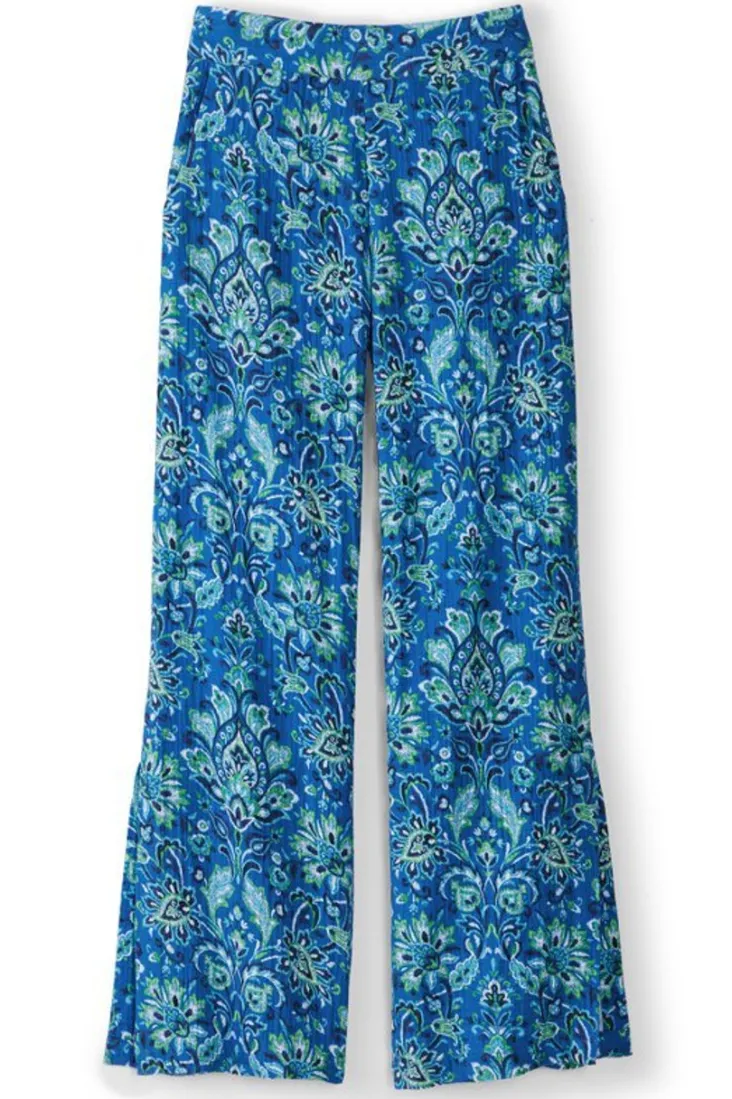 Soft Surroundings Pants-Khulani Wide Leg Gauze Pants