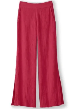Soft Surroundings Pants-Khulani Wide Leg Gauze Pants