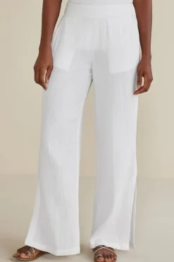 Soft Surroundings Pants-Khulani Wide Leg Gauze Pants
