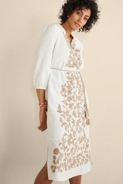 Soft Surroundings Dresses-Kimora Embroidered Midi Dress