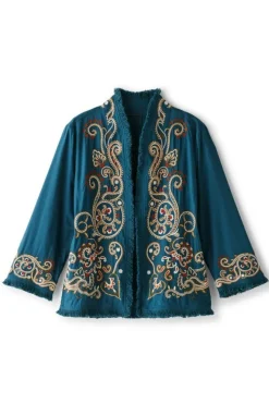 Soft Surroundings Jackets & Coats-Kiruna Embroidered Jacket