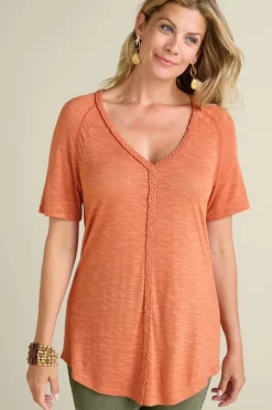 Soft Surroundings Tops-Lainey Slub Tee