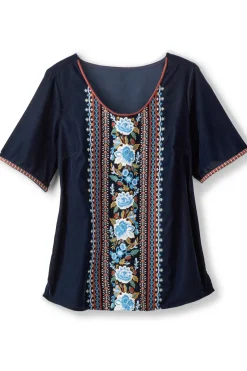 Soft Surroundings Tops-Lilian Velvet Top