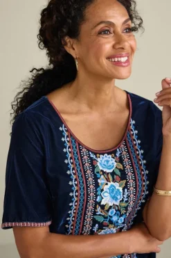 Soft Surroundings Tops-Lilian Velvet Top