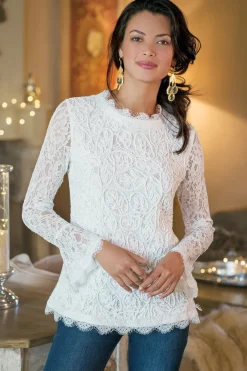 Soft Surroundings Tops-Lilith Lace Top