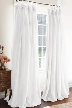 Soft Surroundings Window Coverings-Linen Balloon Drapery Panel