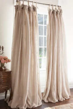 Soft Surroundings Window Coverings-Linen Balloon Drapery Panel