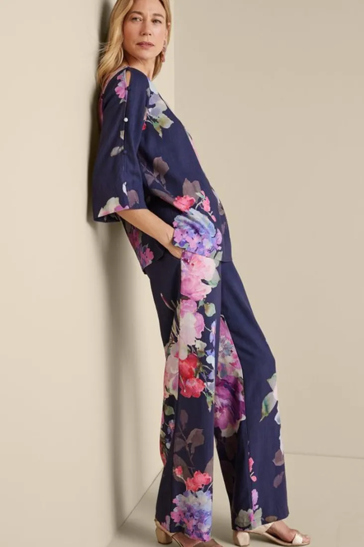 Soft Surroundings Pants-Lizette Wide-Leg Pant