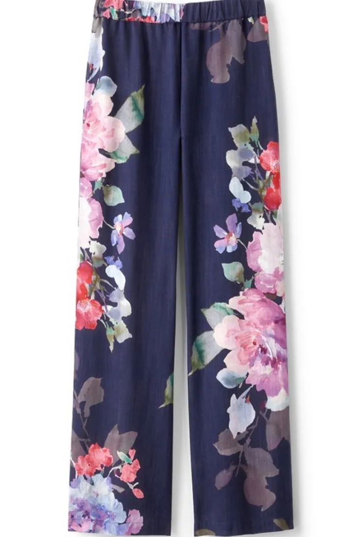 Soft Surroundings Pants-Lizette Wide-Leg Pant