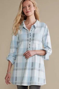 Soft Surroundings Tops-Mad About Plaid Top