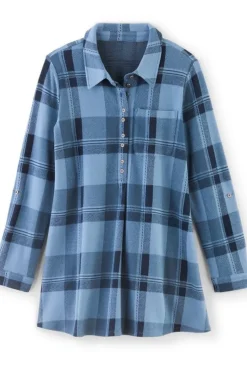 Soft Surroundings Tops-Mad About Plaid Top