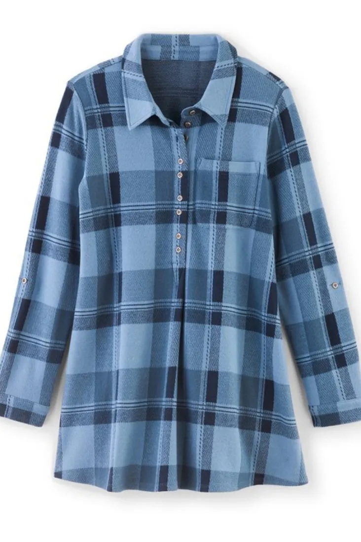 Soft Surroundings Tops-Mad About Plaid Top