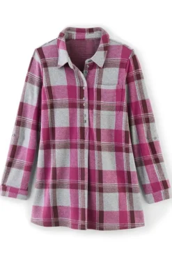 Soft Surroundings Tops-Mad About Plaid Top