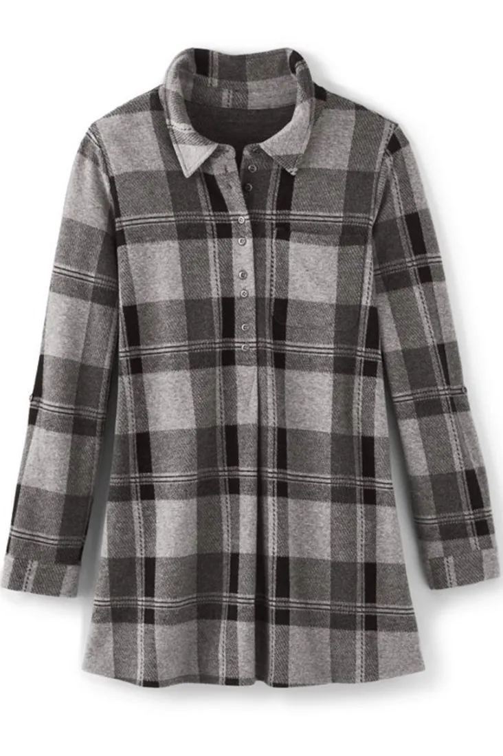 Soft Surroundings Tops-Mad About Plaid Top