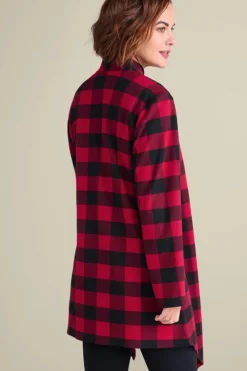 Soft Surroundings Toppers-Mad About Plaid Topper