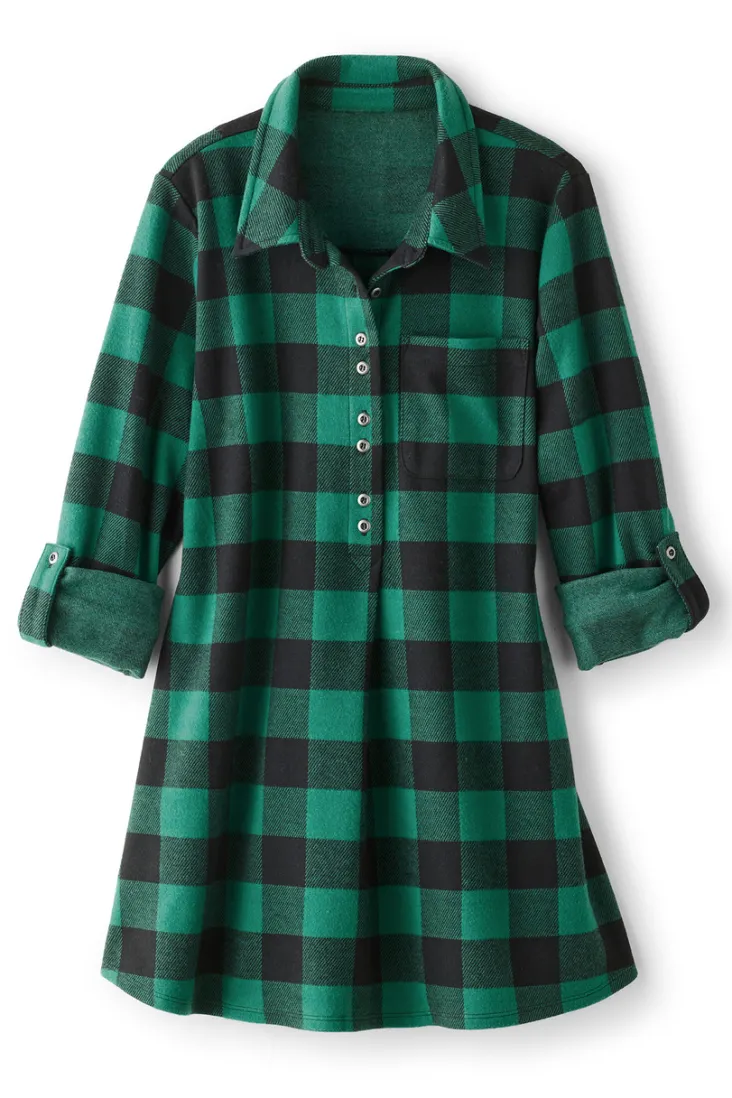 Soft Surroundings Tops|Tunics & Leggings-Mad About Plaid Tunic