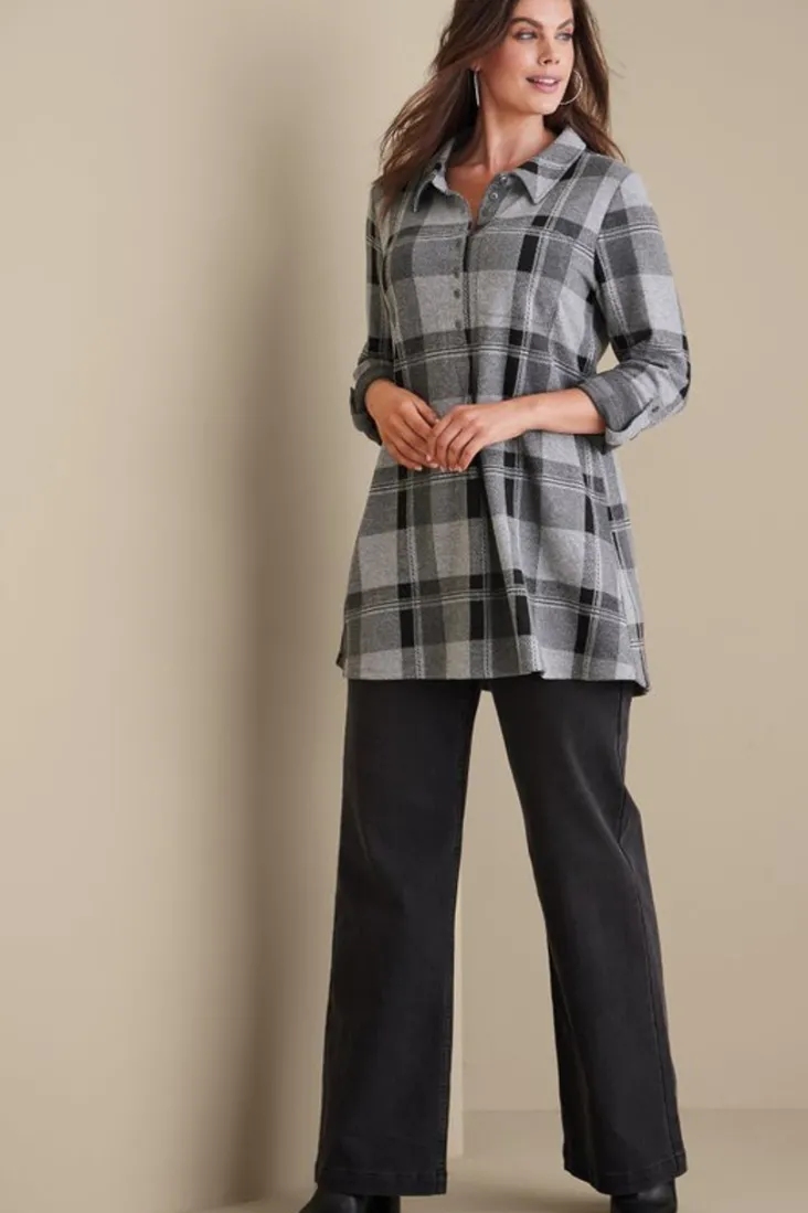 Soft Surroundings Tops|Tunics & Leggings-Mad About Plaid Tunic