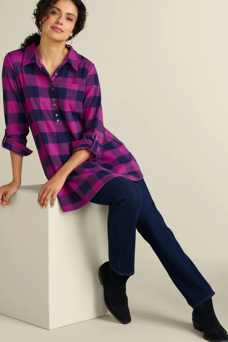 Soft Surroundings Tops|Tunics & Leggings-Mad About Plaid Tunic